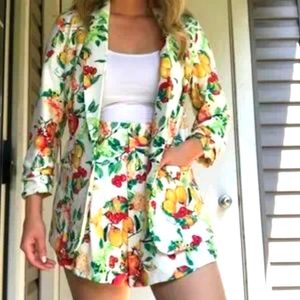 Lauren Conrad Fruit Blazer Set